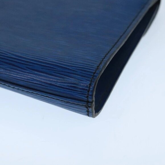 LOUIS VUITTON Epi Art Deco Clutch Bag Blue M52635 LV Auth ep6698 - Picture 4 of 16